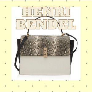 Henri Bendel Large Uptown Snake Satchel